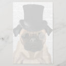 Search for pug stationery paper Cute pugs