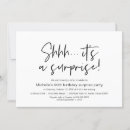 Recherche de shhh surprise invitations Noir et blanc