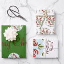 Search for folk art christmas wrapping paper Rustic