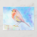 Search for robin painting postcards Watercolour
