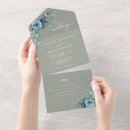 Recherche de sage green dusty blue invitations Pour eux