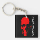 Search for skull head keychains Red