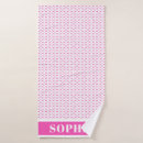Search for modern geometric bath towels Pink