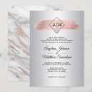 Search for pink and silver wedding invitations Grey