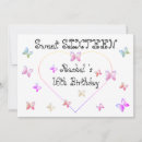 Search for hearts sweet 16 invitations Chic