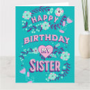 Search for big sister birthday cards Pink