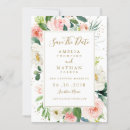 Search for pink floral save the dates Blush