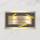 Search for cosmetologist business cards Gold