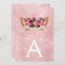 Recherche de rose gold party invitations Monogramme