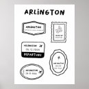 Search for arlington Black and white