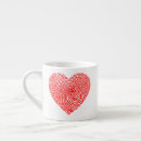 Recherche de empreintes digitales tasses Rouge