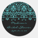 Search for damask bridal shower stickers Thank you