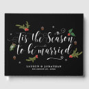 Search for christmas wedding guest books Typography