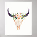 Recherche de crâne taureau posters Rose