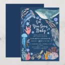 Search for ocean animals baby shower invitations Nautical