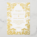 Recherche de vigne mariage invitations Feuille d'or