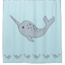 Search for blue whale shower curtains Narwhal