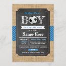 Search for soccer baby shower invitations Blue