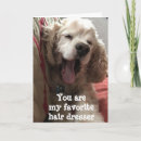 Search for hairdresser birthday cards Dog