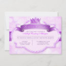 Search for royal purple birthday invitations Fairytale
