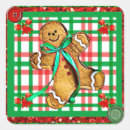 Search for gingerbread men stickers Red