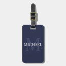 Search for navy blue luggage tags Initial