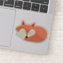 Search for sleeping fox stickers Kids