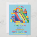 Search for bounce house birthday invitations Bouncy castle birthday