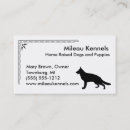 Recherche de chien berger allemand cartes visite Noir et blanc