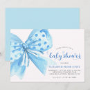 Search for polka dot stripes invitations Blue