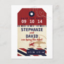 Search for luggage tag save the dates Vintage