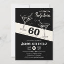 Search for martini birthday invitations Aged to perfection