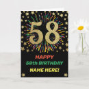 Search for 58th birthday cards Happy
