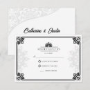 Search for dramatic rsvp cards Dramatic ornate luxury