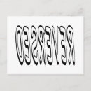 Search for reversible postcards White