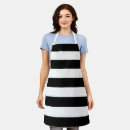 Search for black and white stripe aprons For her