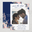 Search for blue floral save the dates Classic
