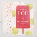 Search for pink lemonade baby shower invitations Watercolor