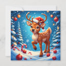 Search for cute reindeer christmas cards Winter