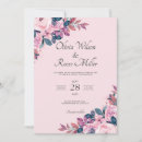 Search for pink and purple wedding invitations Simple
