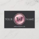 Search for aesthetic business cards Cosmetologist