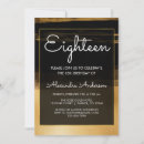 Search for gold brush stroke invitations Black