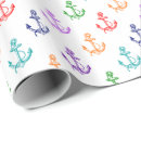Recherche de ancre de bateau papier cadeau Blanc