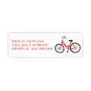Search for biking return address labels Elegant