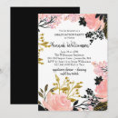 Search for pink black gold graduation invitations Modern