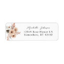 Search for natural return address labels Rustic