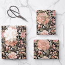 Search for peach floral wrapping paper Bridal shower