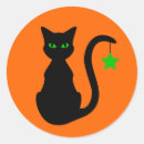 Search for black cat green eyes stickers Kitty