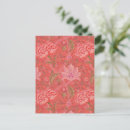 Search for red floral pattern postcards Elegant