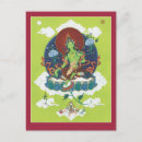 Recherche de vert tara cartes postales Thangka